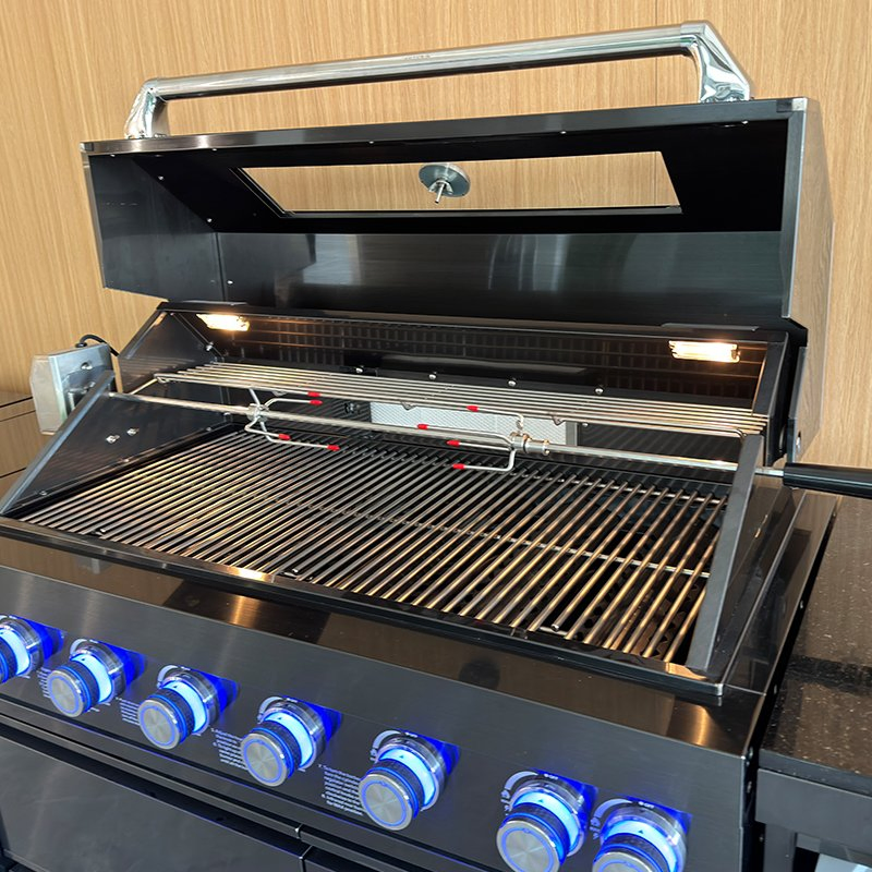 Conjunto de Cocina Exterior Modular Gabinetes de Acero Inoxidable con Parrilla BBQ