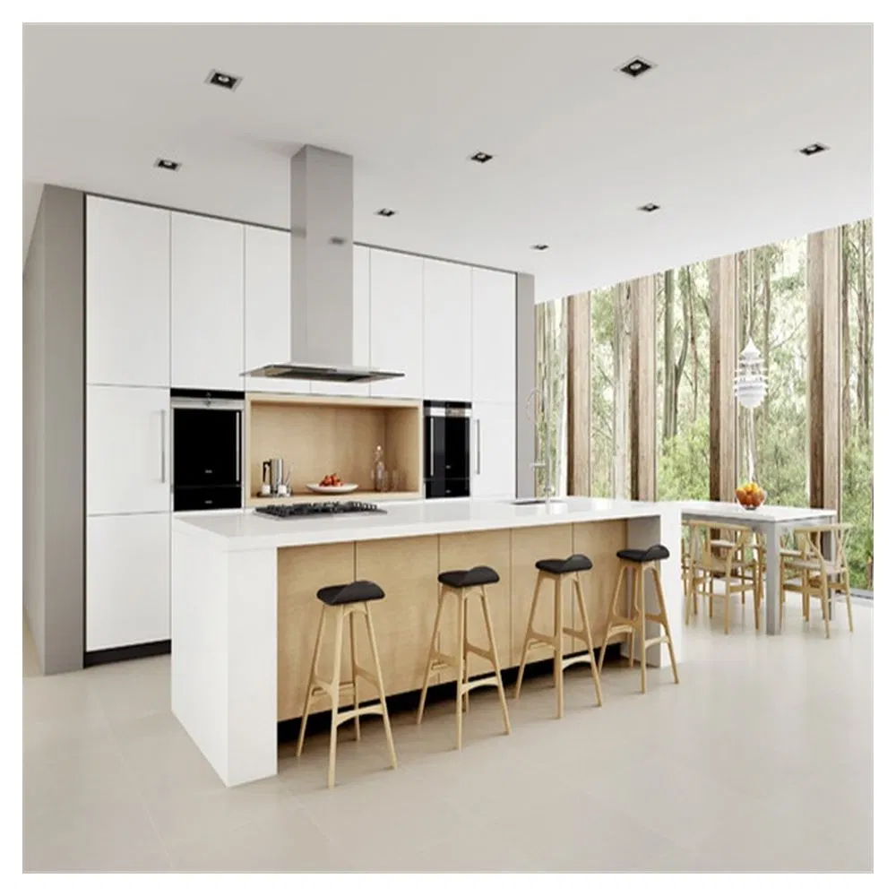 Gabinetes de cocina modernos de metal para el hogar Cbmmart a prueba de agua para exteriores 304 Gabinete de cocina de acero inoxidable