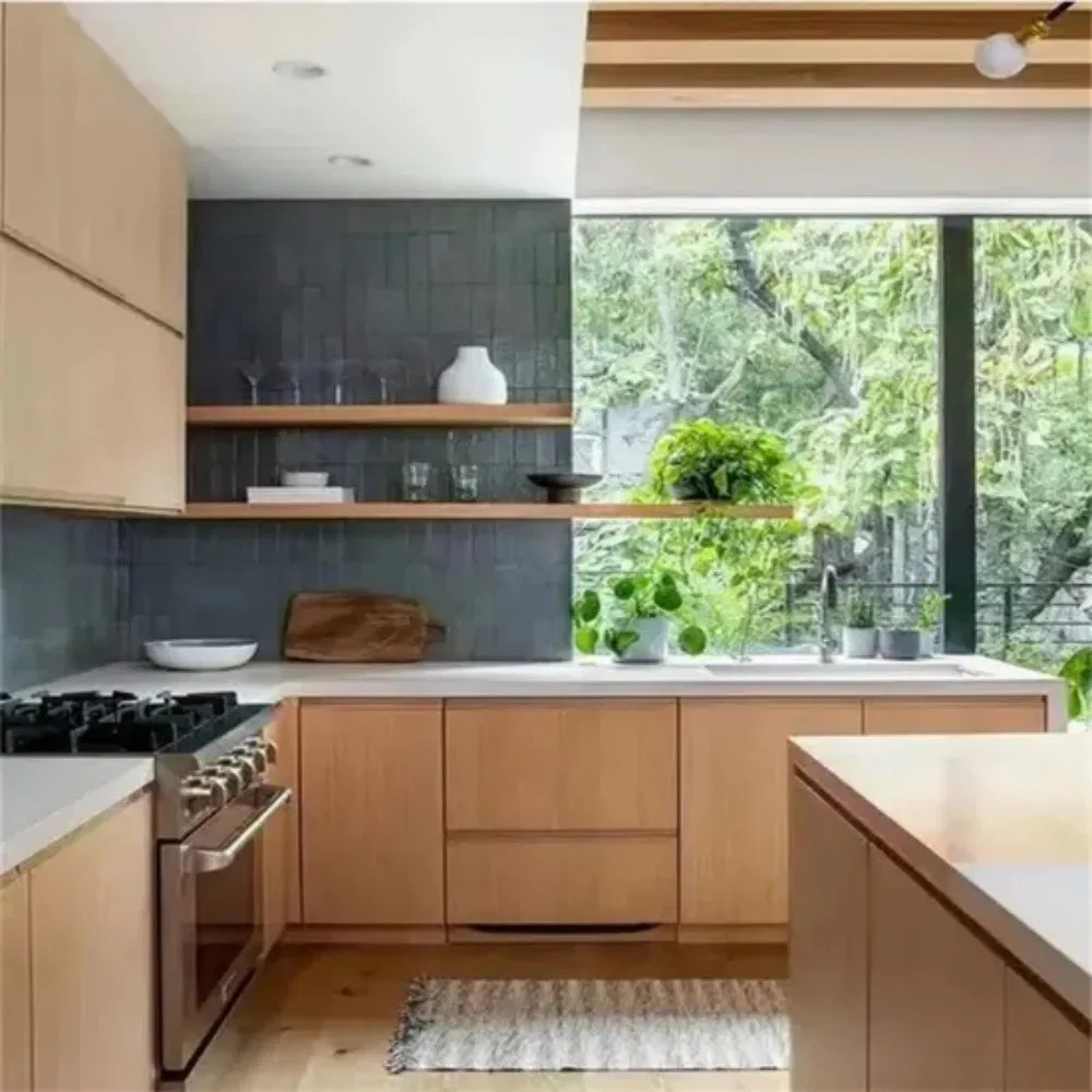 Gabinete Modular de Cocina Exterior con Encimera de Acero Inoxidable