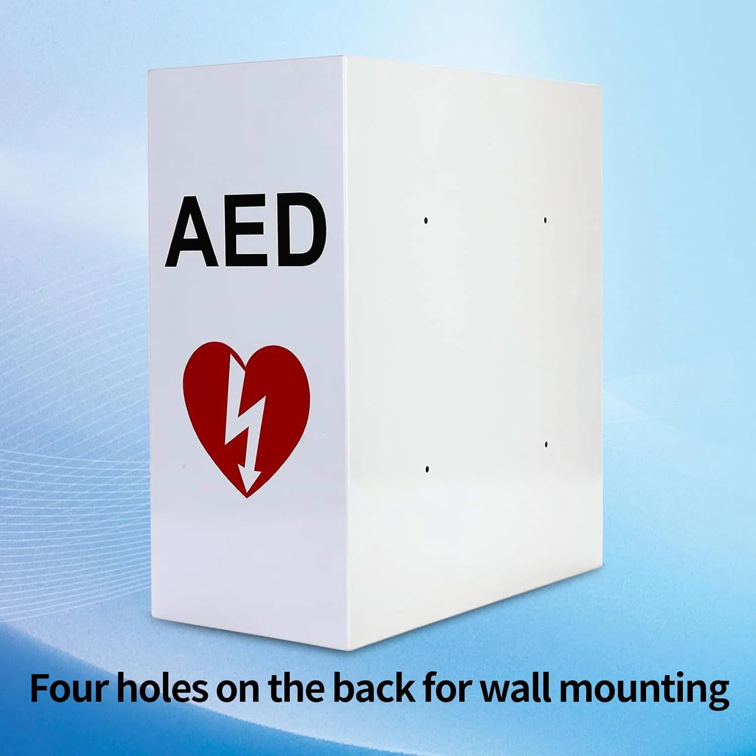 Acero Inoxidable, Policarbonato, NEMA 4X, Acero Pintado en Polvo, Montaje en Pared, Montaje en Pedestal Alarma de Audio, Gabinete de AED a Prueba de Vándalos con Cerradura de Romper Cristal