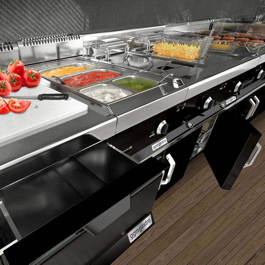 Gabinete de Acero Inoxidable Comercial / Muebles de Cocina de Restaurante Gk126t