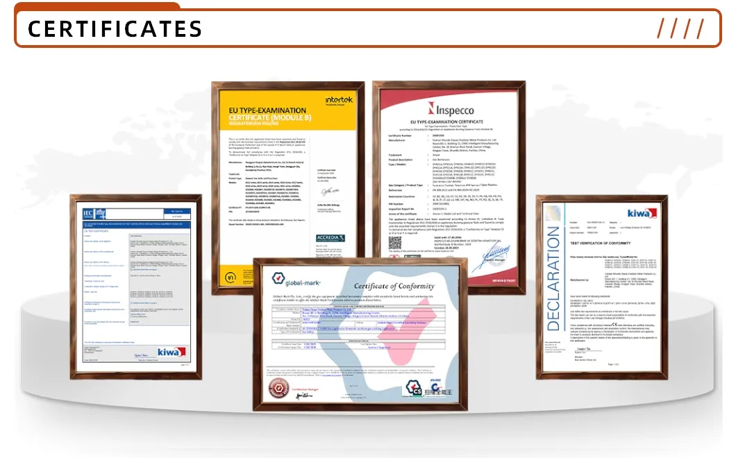 Certificados CE AGA CB