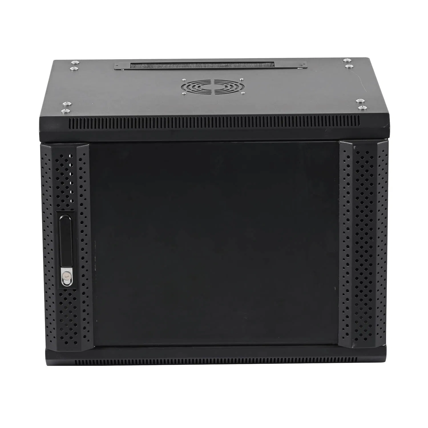 Gabinete de pared de sección única con sala de servidores, 12u, acero inoxidable