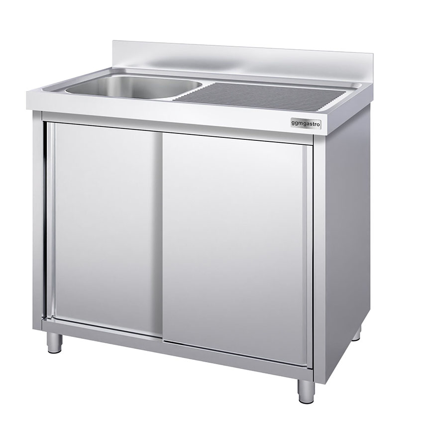 Gabinete de cocina moderno personalizado de alta calidad con fregadero de acero inoxidable