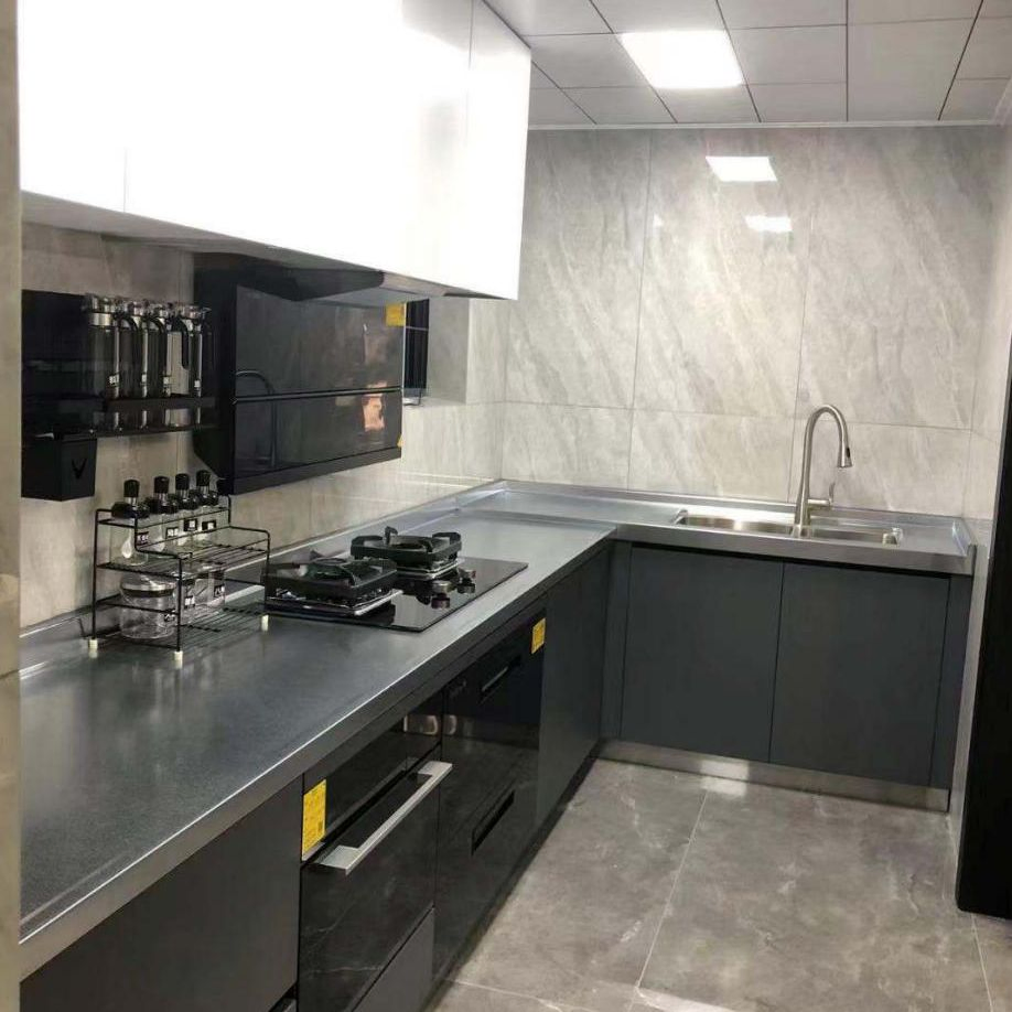 Precio de fábrica premium, armarios de almacenamiento modulares de acero inoxidable de alto brillo