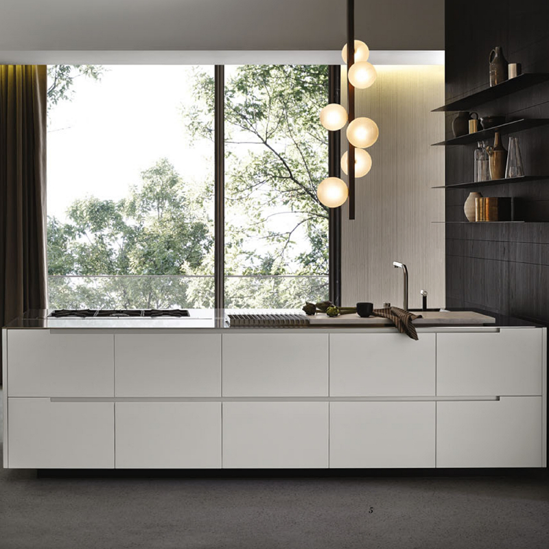 Diseño residencial clásico completo despensa de madera muebles lujo encimeras de acero inoxidable isla de cocina equipo modular armarios de cocina estilo shaker