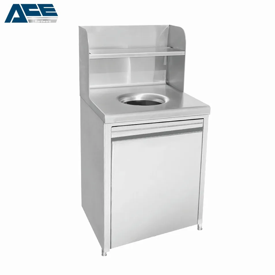Gabinete de basura acero inoxidable