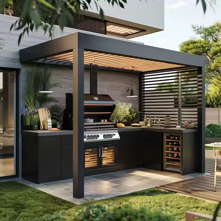 Gabinete de Cocina Modular de Acero Inoxidable Personalizado y Duradero para Exterior 304
