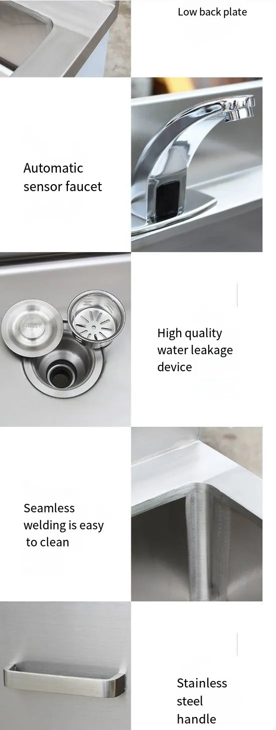 Gabinete de fregadero de acero inoxidable premium para cocinas elegantes