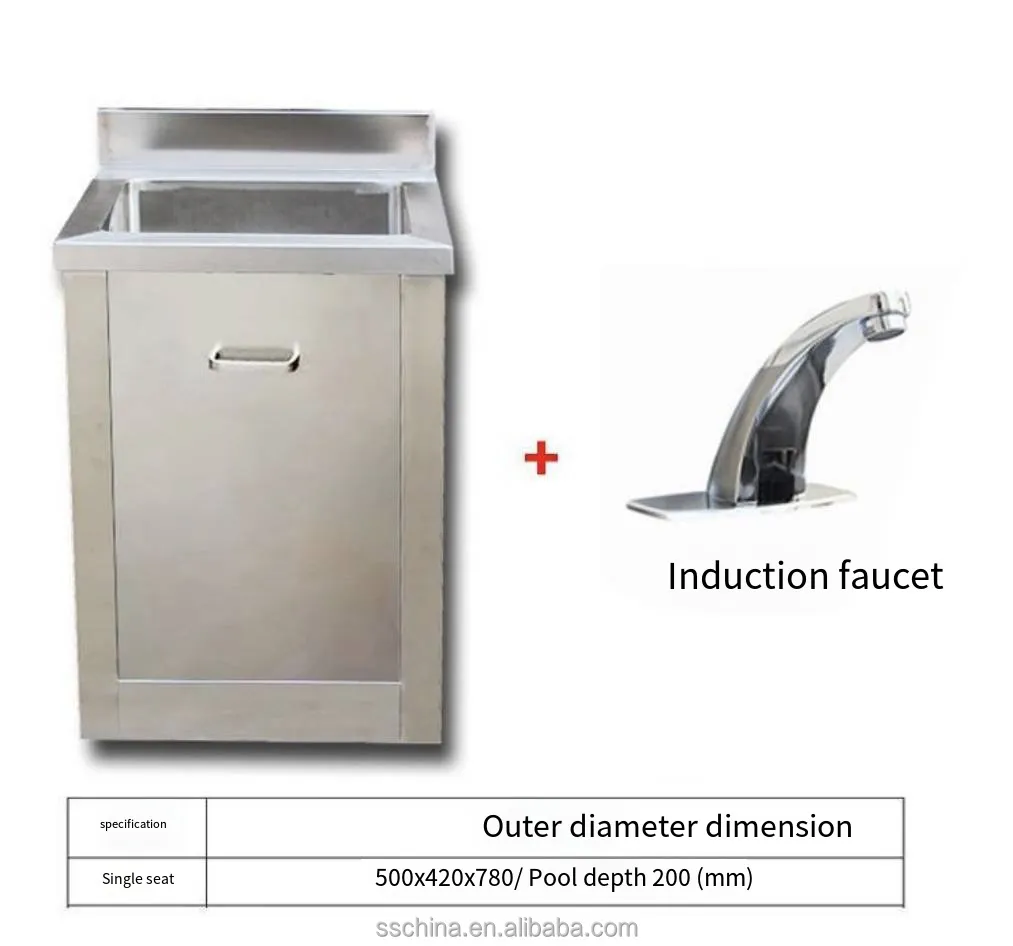 Gabinete de fregadero de acero inoxidable premium para cocinas elegantes