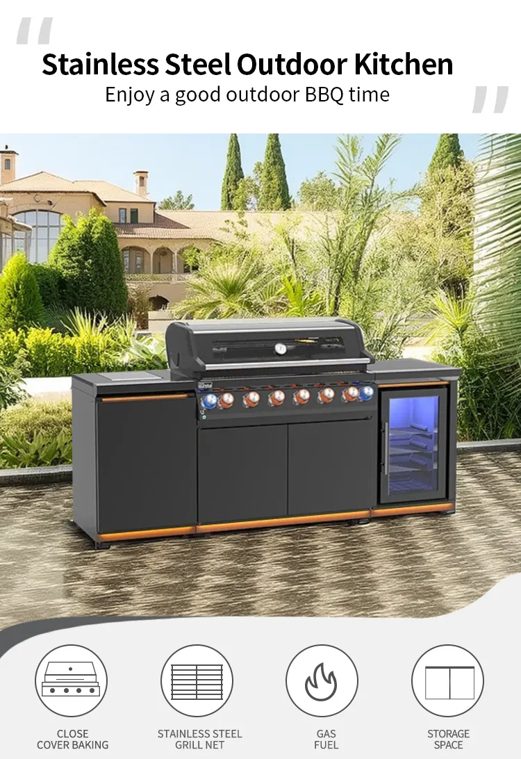 Gabinetes de parrilla exteriores