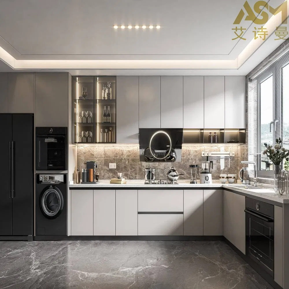 Gabinete de Acero Inoxidable de Grado Alimentario 304 - Duradero, Ecológico y Sin Olores Gabinete de Cocina Modular Moderno para Exterior