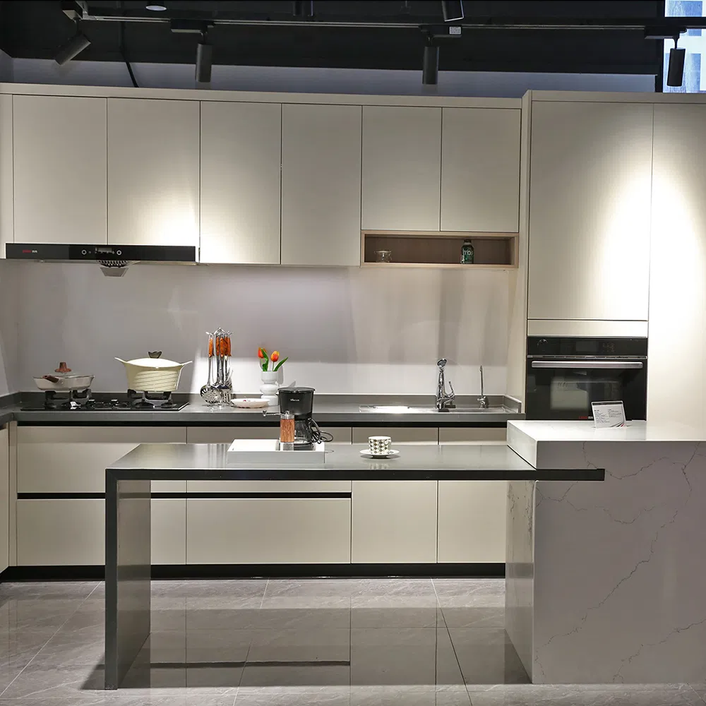 Variedad de estilos con diseño personalizado de fregadero, armarios de cocina de acero inoxidable, armarios modernos, utensilios de cocina fabricados en China