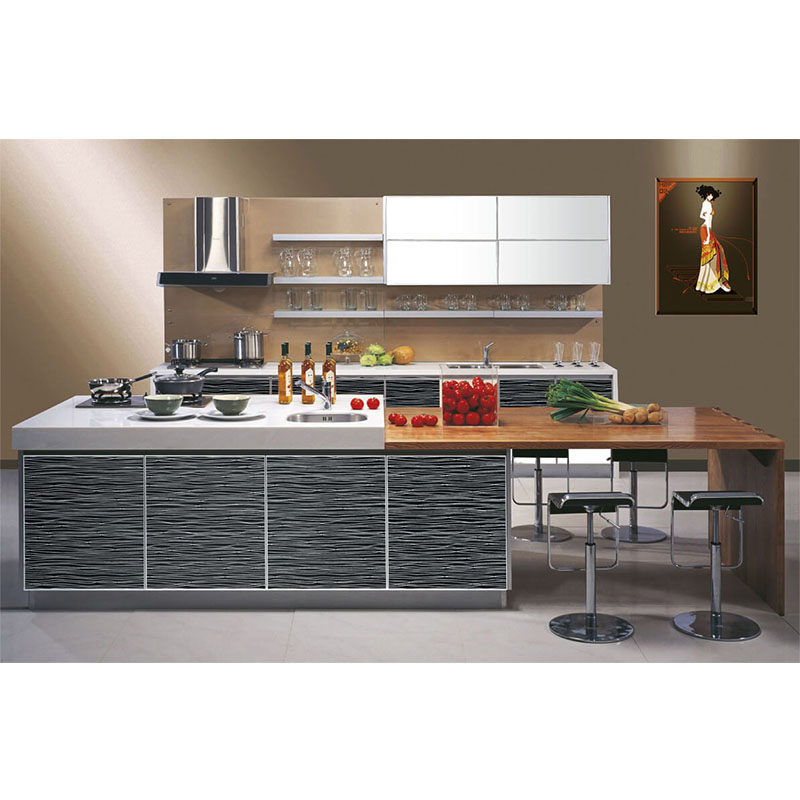 Muebles de cocina de madera maciza de cerezo en estilo clásico de alta gama con precio bajo