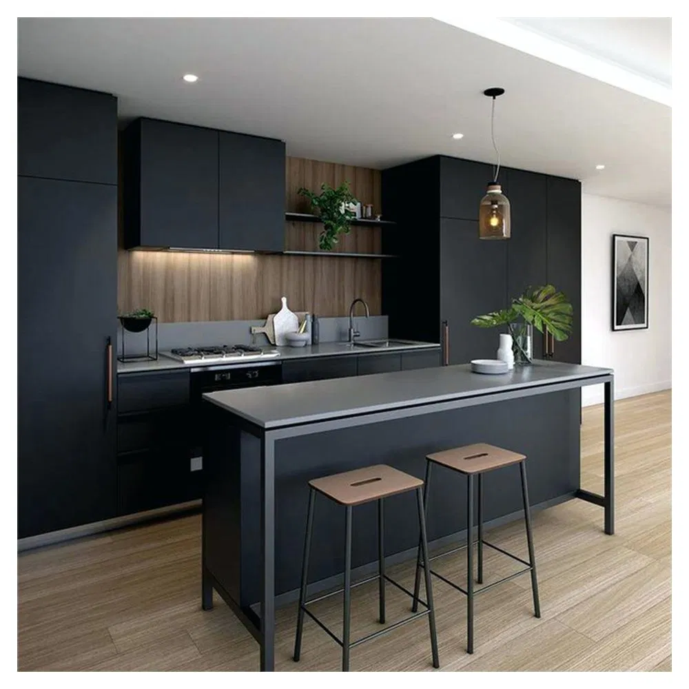 Precio de fábrica de Cbmmart Armarios de cocina de acero inoxidable Muebles de cocina pequeños con el mejor precio