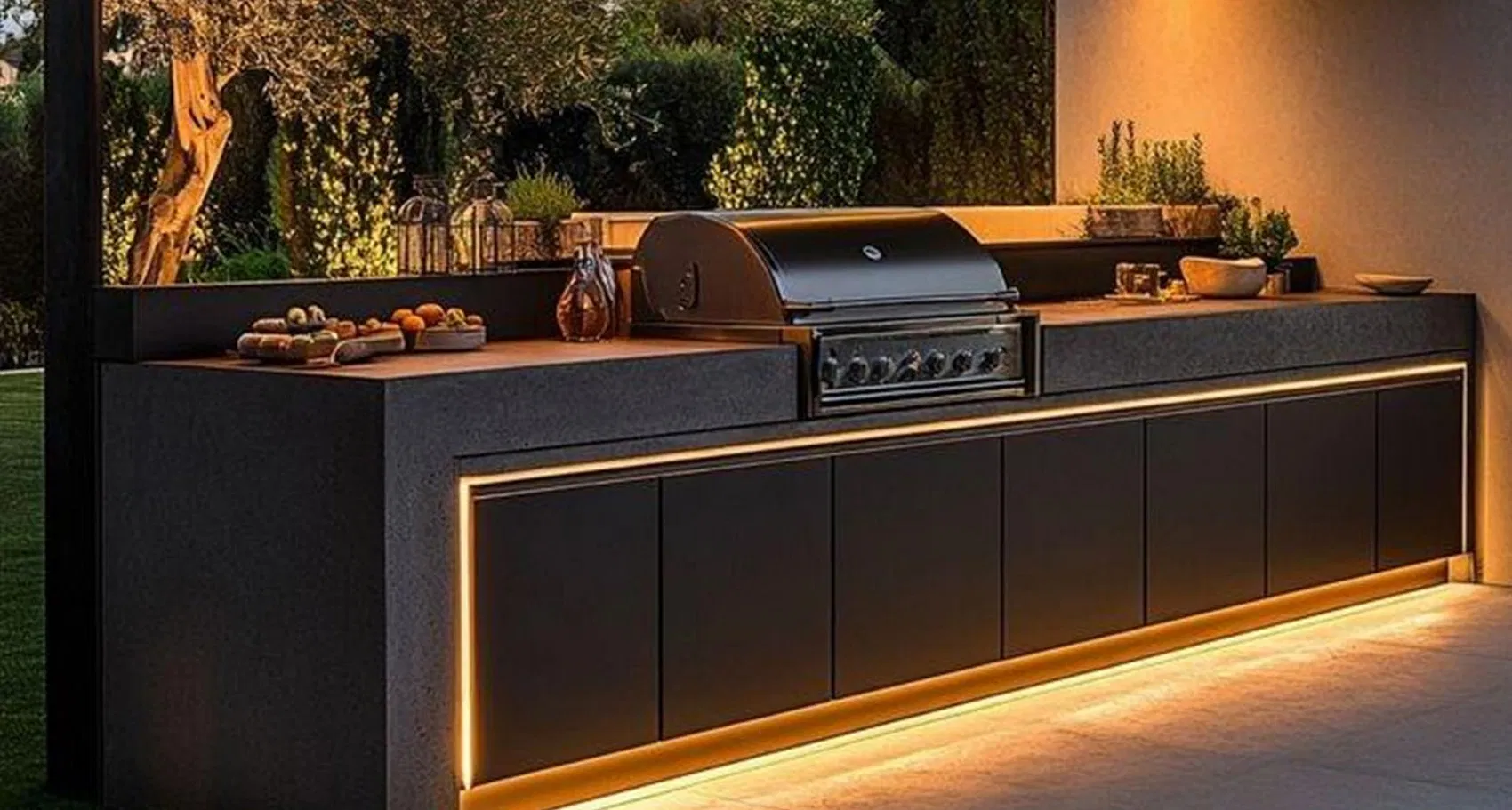 Armario de cocina exterior de acero inoxidable elegante que ofrece gran durabilidad, resistencia a la intemperie y amplio almacenamiento para todos los espacios de barbacoa al aire libre