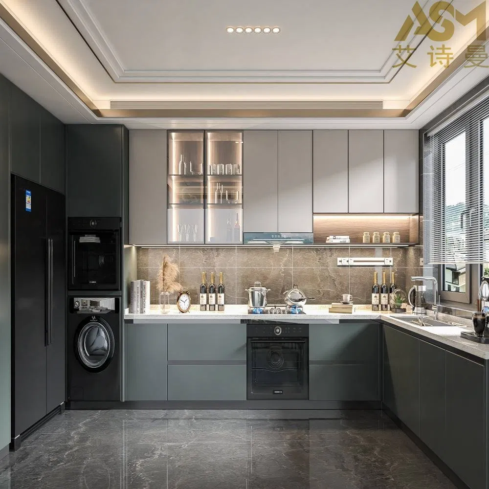 Gabinete de Acero Inoxidable de Grado Alimentario 304 - Duradero, Ecológico y Sin Olores Gabinete de Cocina Modular Moderno para Exterior