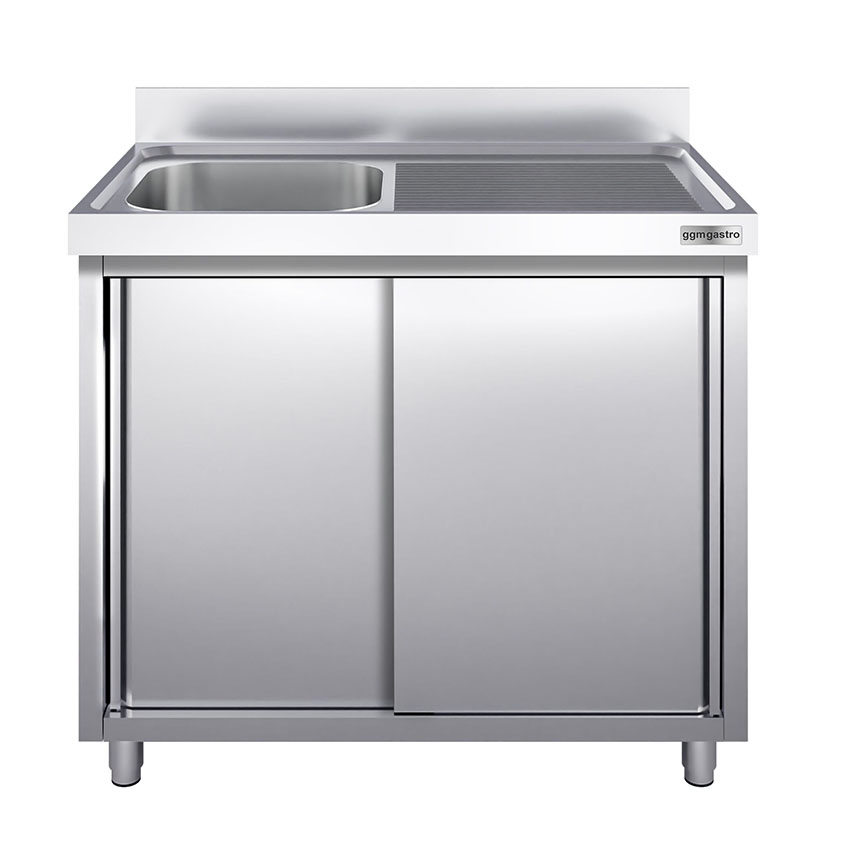Gabinete de cocina moderno personalizado de alta calidad con fregadero de acero inoxidable