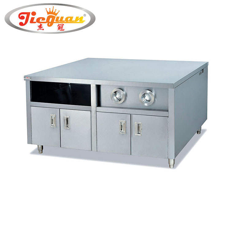 Gabinete Central de Acero Inoxidable Comercial con Dispensador de Tazas