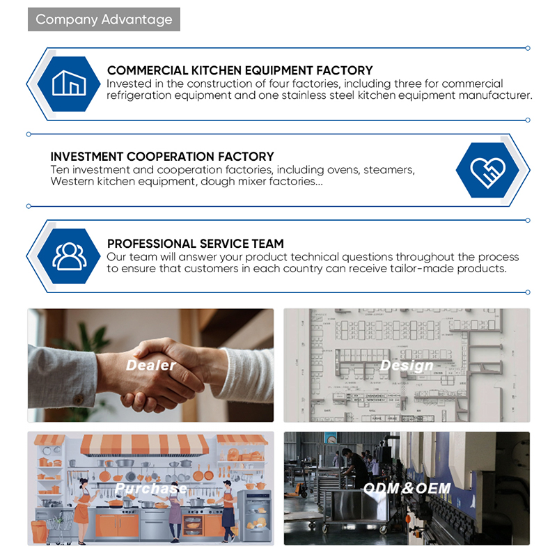 Equipo de Refrigeración Comercial Armario Congelador de Acero Inoxidable para Cocina