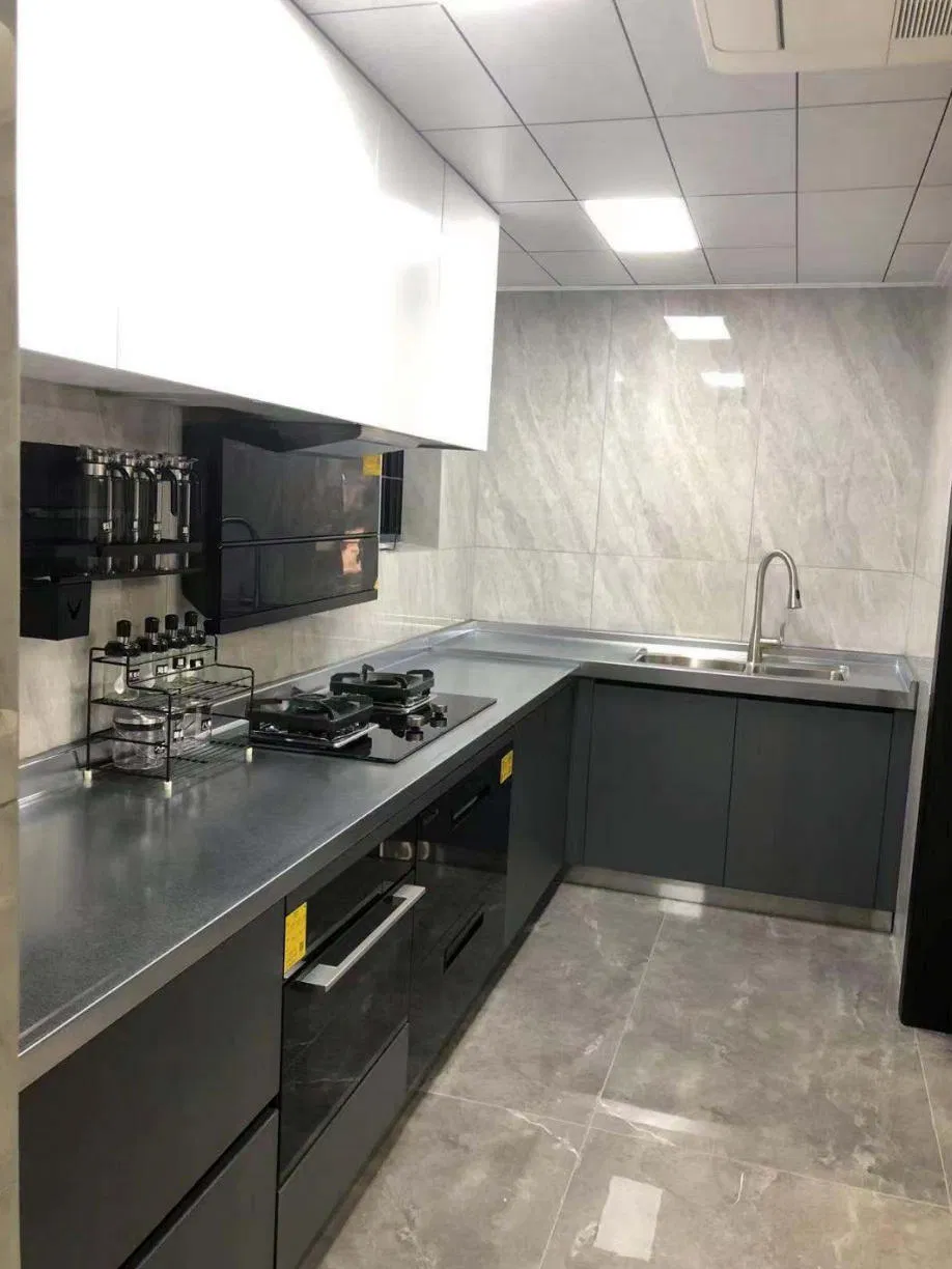 Precio de fábrica premium, armarios de almacenamiento modulares de acero inoxidable de alto brillo