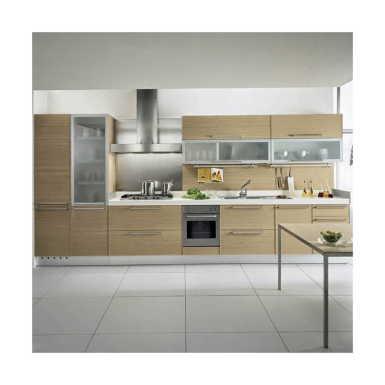 Gabinetes de cocina Prima Factory Direct, modernos, con puertas más favorables, acero inoxidable