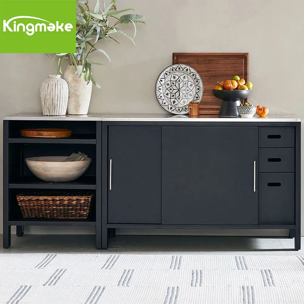 Diseños de juegos de gabinetes de cocina, gabinetes de acero inoxidable para fregaderos de cocina al aire libre