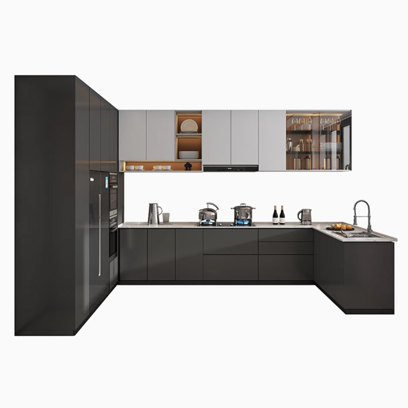 Gabinetes de Cocina de Acero Inoxidable 304 Fáciles de Instalar para Hogares Modernos y Espacios Comerciales