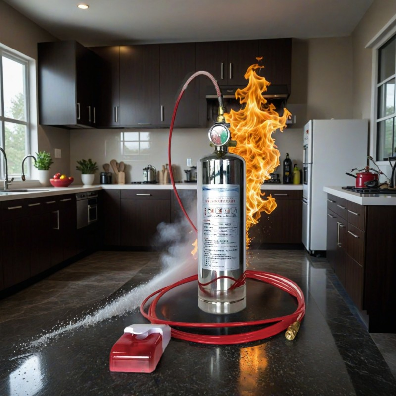 Sistema de Supresión de Incendios de Acero Inoxidable para Gabinetes Eléctricos - Color Rojo