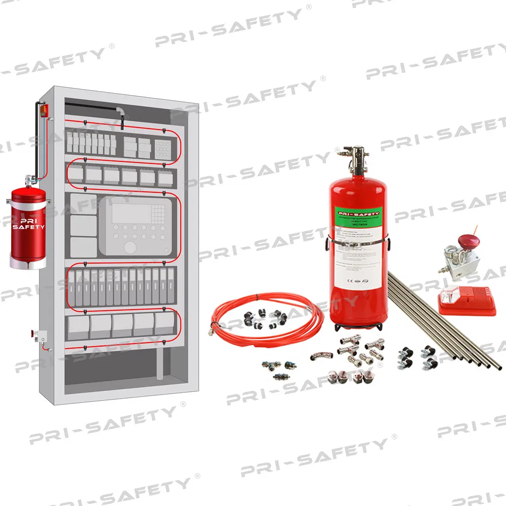 Sistema de Protección Contra Incendios Eléctricos Sistema de Supresión de Incendios Automático Basado en Tubos DLP para Gabinetes de Baterías de UPS y Paneles Eléctricos