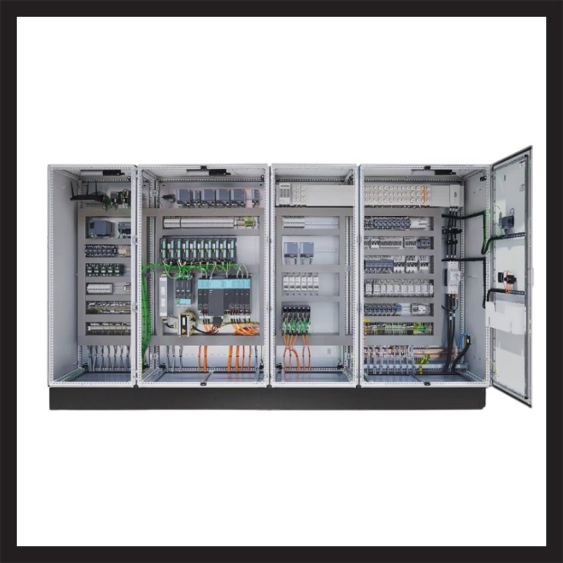 Gabinete eléctrico de baja tensión de acero inoxidable para línea de producción de alimentos y bebidas, distribución de energía sanitaria