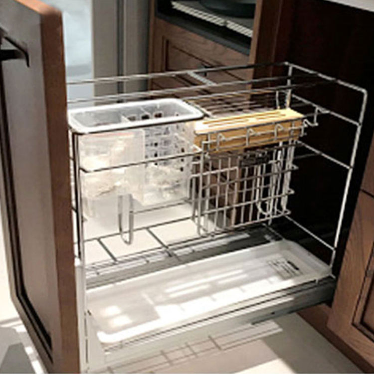 Nuevo perfil de aluminio, acero inoxidable, despensa modular, cocina de estilo moderno, armario de cocina