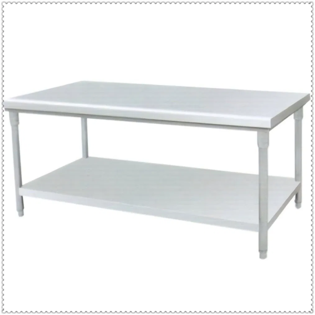 Mesa de Preparación 2000X800mm Estación de Trabajo de Acero Inoxidable para Cocina de Panadería