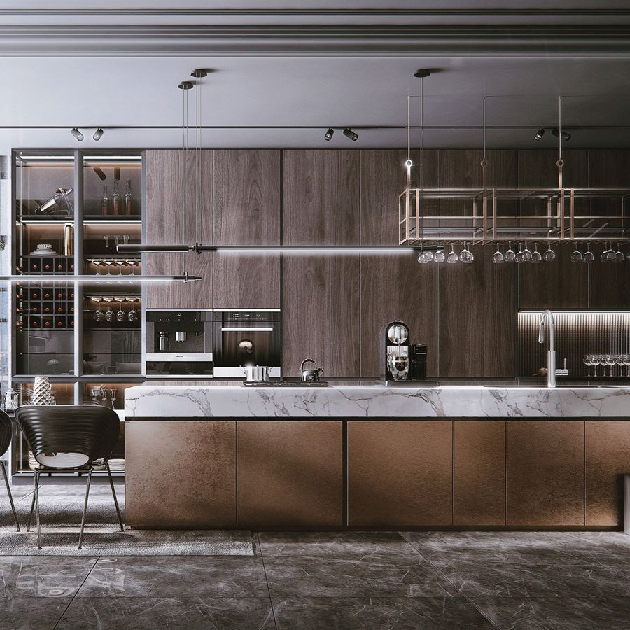 Suministro de fábrica de gabinetes de cocina modulares al por mayor, gabinetes de cocina de acero inoxidable, gabinetes de cocina de madera para uso comercial