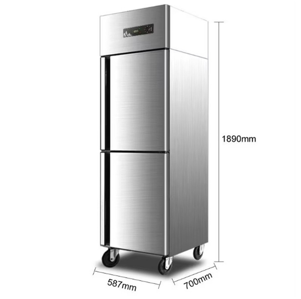 Refrigerador de exhibición de baja vibración para almacenamiento de productos sensibles, armario de acero inoxidable vertical
