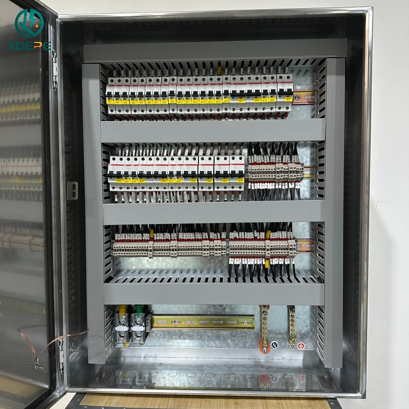 Gabinete de distribución de acero inoxidable industrial panel MCC de baja tensión para almacén
