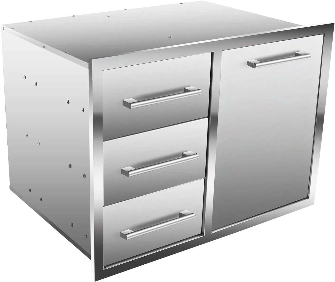 Gabinete deslizante de acero inoxidable comercial de alta calidad para cocina