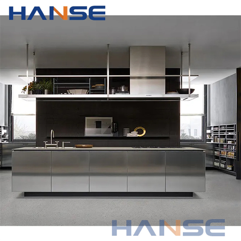 Venta Caliente Casa Moderna Diseño Jardín BBQ Modular Metal 304 Acero Inoxidable Aluminio Cocina Exterior Gabinete