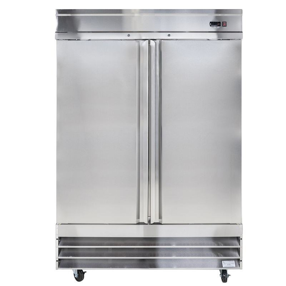 Refrigerador de exhibición de baja vibración para almacenamiento de productos sensibles, armario de acero inoxidable vertical