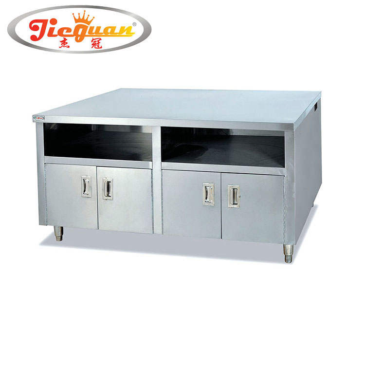 Gabinete Central de Acero Inoxidable Comercial con Dispensador de Tazas