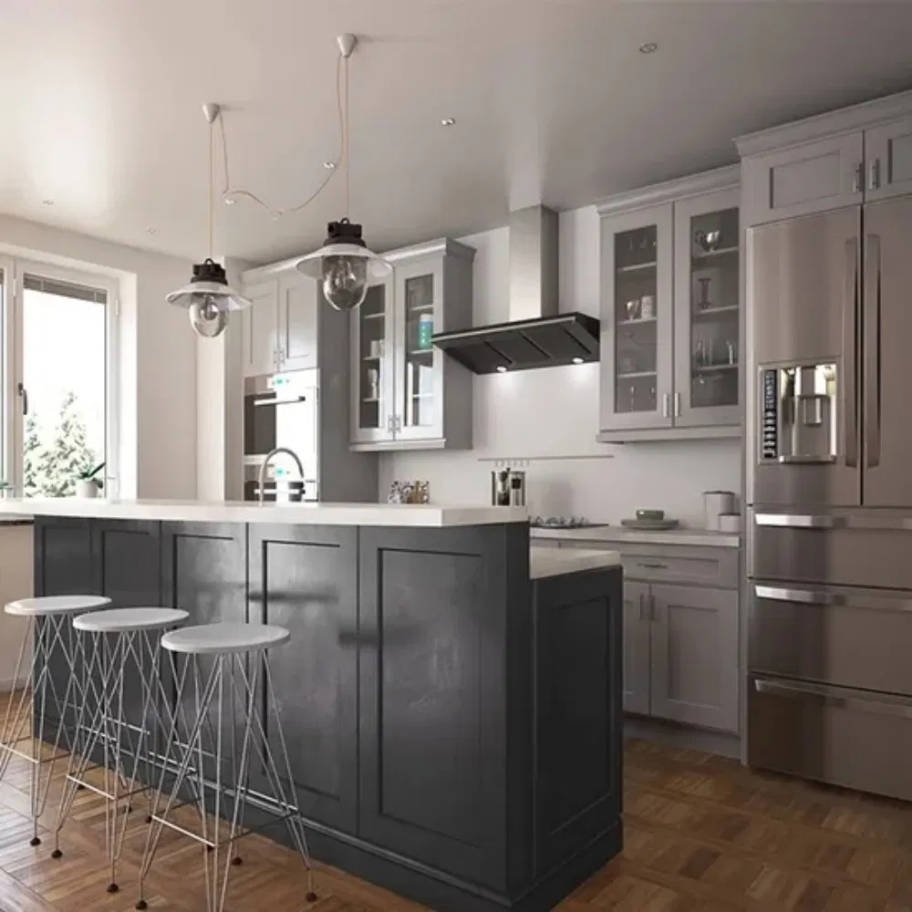 Gabinete Modular de Cocina Exterior con Encimera de Acero Inoxidable