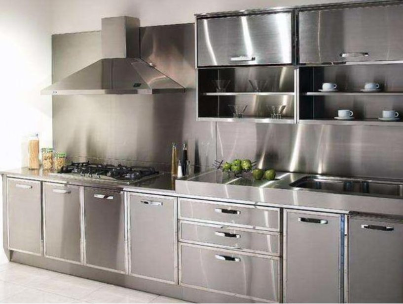 Gabinetes de cocina de acero inoxidable a prueba de agua para Island City (BR-SS007)