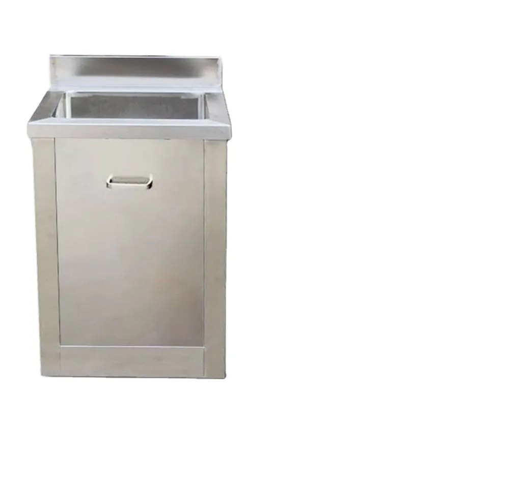 Gabinete de fregadero de acero inoxidable premium para cocinas elegantes