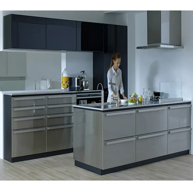 Cocina modular de acero inoxidable de lujo personalizada para exteriores