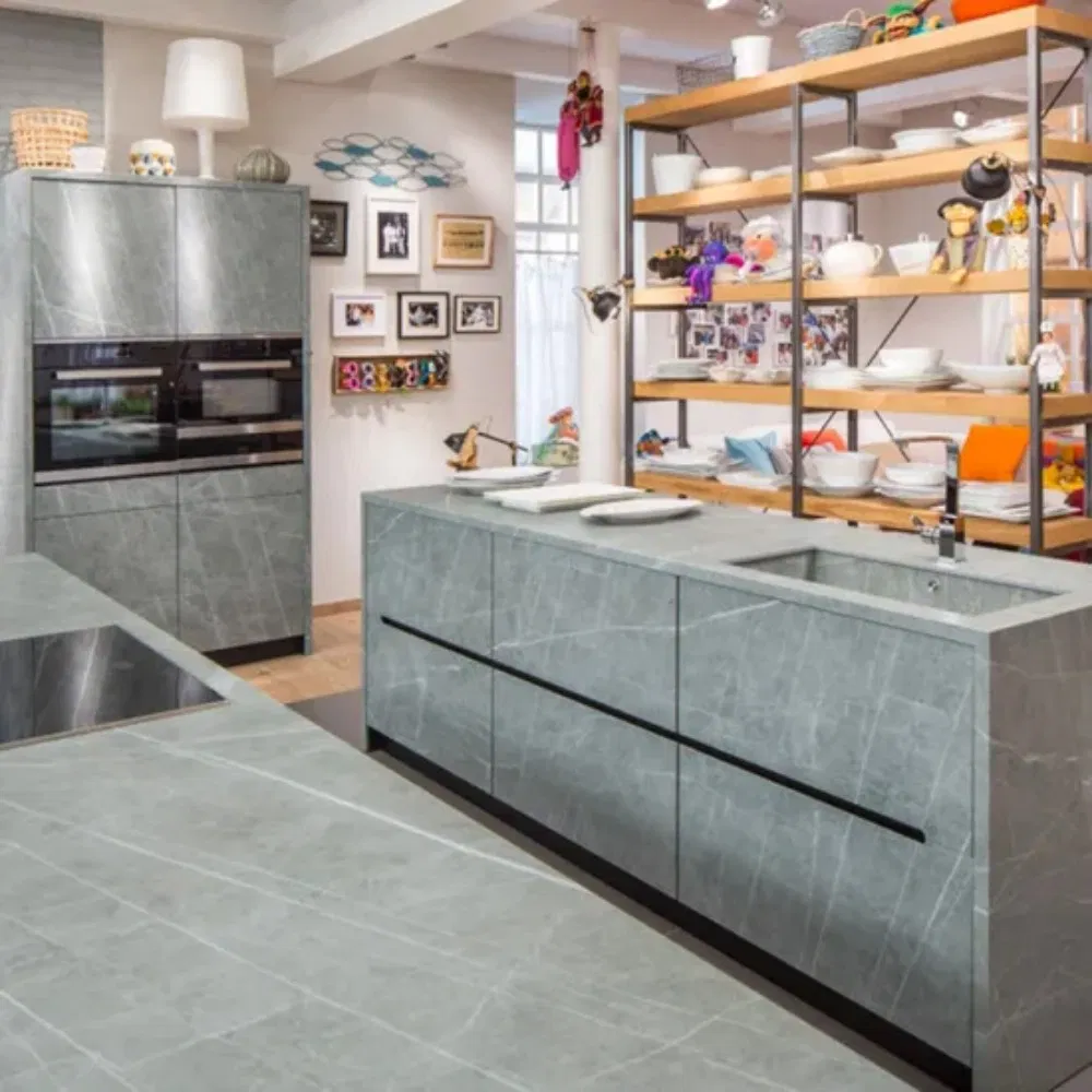 Gabinete Modular de Cocina Exterior con Encimera de Acero Inoxidable