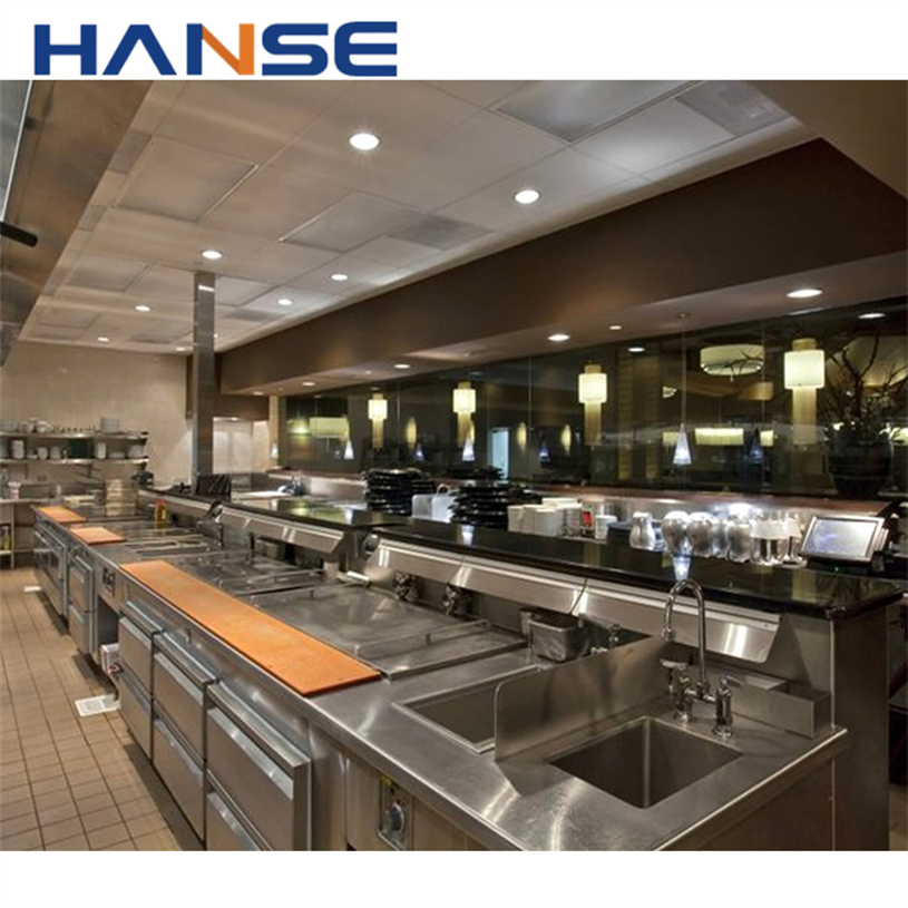 Venta Caliente Modular Pared Completa Personalizada Lujo Apertura Accesorios Acero Inoxidable Gabinetes de Cocina con Alacena e Isla