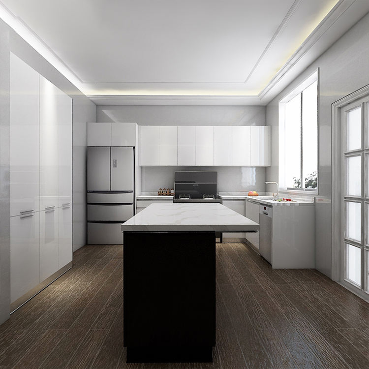 Los mejores armarios de cocina prefabricados de acero inoxidable para exteriores de estilo clásico con laca de EE. UU