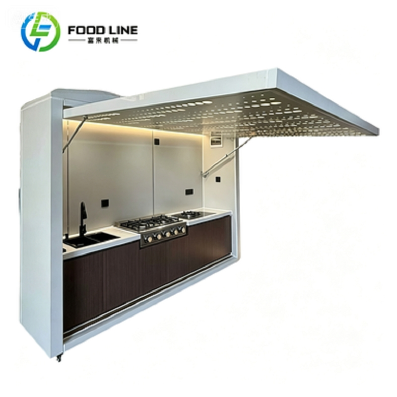 Gabinete de cocina exterior de acero inoxidable con parrilla para patio y jardín