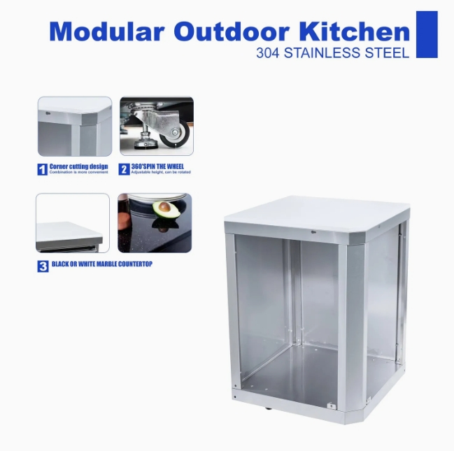 Gabinete de Cocina Exterior Modular de Acero Inoxidable de Grado Premium 90