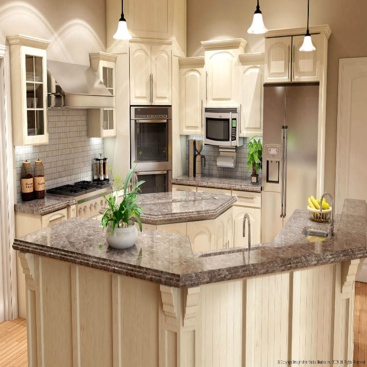 Cocina Moderna Exterior Gabinete 304 Acero Inoxidable Exterior